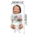 thumbnail image 3 of Fiudx Muñeca Bebé Realista, Cuerpo Suave con Pelo de Mohair, Diseño Lavable, Rasgos Realistas, Juguete de Baño o Decoración Del Hogar, Regalo Perfecto, Tamaño de 40 Cm, Incluye Botella de Agua., 3 of 5