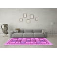 thumbnail image 3 of Ahgly Company Indoor Rectangle Abstract Purple Modern Area Rugs, 2' x 3', 3 of 4