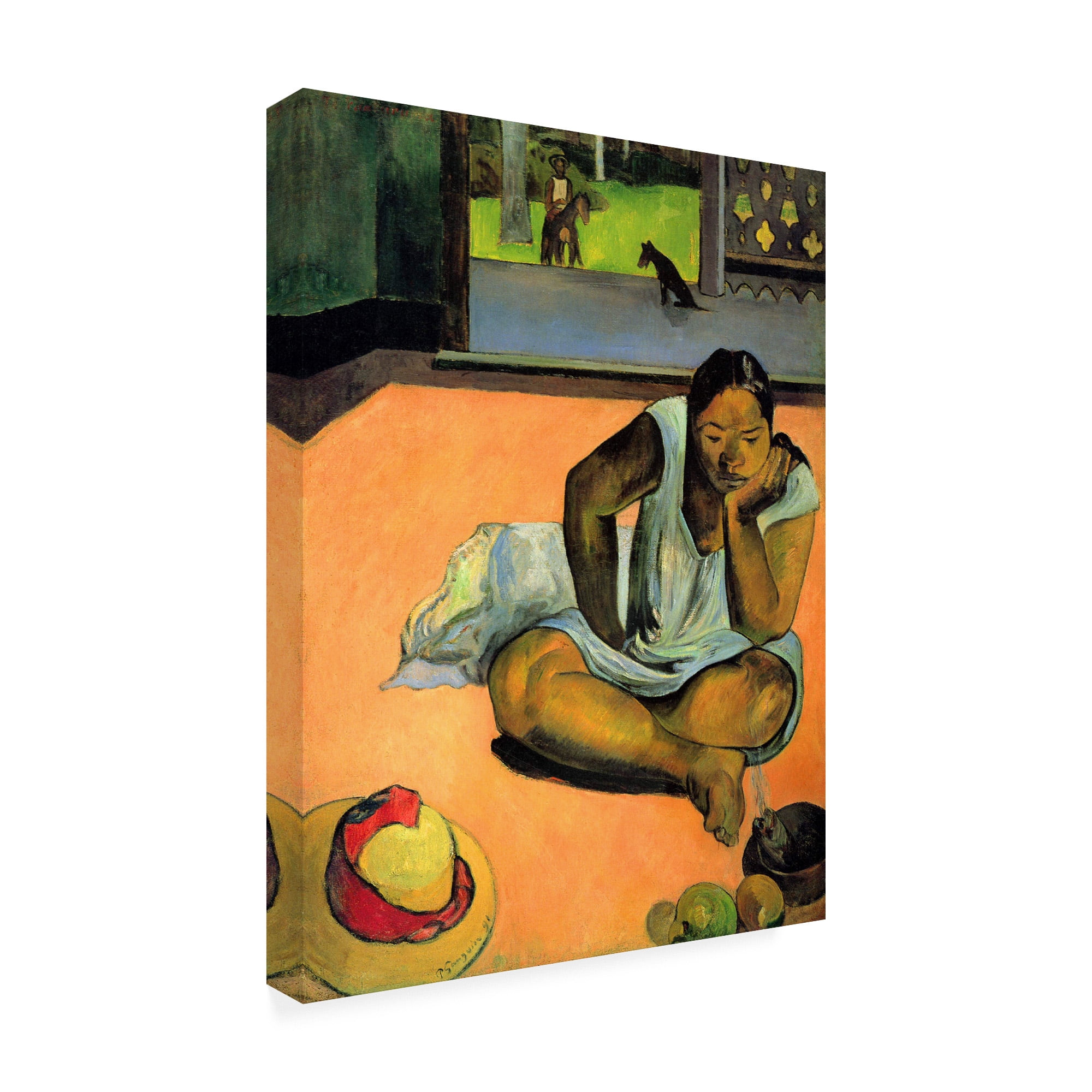 Trademark Fine Art 'La Boudeuse (Te Faaturuma)' Canvas Art by Paul Gauguin