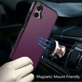 thumbnail image 6 of For Motorola Moto G Stylus 5G 2024 Tough Strong Hybrid (Magnet Mount Friendly) Case Cover - Dark Purple, 6 of 6