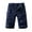 Navy, variant on Mens Cargo Shorts Summer Casual Classic Fit Outdoor Work Shorts Elastic Waist Button Zipper Multi Pockets Shorts for Men