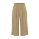 thumbnail image 4 of Pantalones cortos de cintura alta y pierna ancha con cordón para mujer - Color liso, cintura elástica y bolsillos para primavera, verano y otoño, estilo informal, 4 of 4