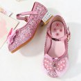 thumbnail image 3 of Girls Toddler/Big Kid Snow Queen Dress Shoes Heel Glitter Bow Party Queen Shoes, 3 of 4