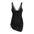 thumbnail image 5 of Arnsht Women's One Piece Swim Dress Mesh Sheer Sarong Tummy Control Swimsuits Slimming Skirted Soft Comfortable Breathable Bathing Suit Black M, 5 of 5
