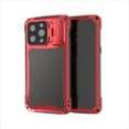 thumbnail image 3 of ELEHOLD Armor Case for iPhone 14 Pro with Screen Protector,Camera Lens Cover Stand Function Heavy Duty Rugged Military Grade Shockproof Dustproof Case for iPhone 14 Pro 6.1",Red, 3 of 9