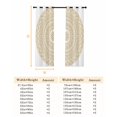 thumbnail image 6 of Fsddascl Beige Boho Blackout Curtains for Bedroom/Living Room, Thermal Insulated Kitchen Curtains, Retro Farmhouse Ethnic Abstract Geometric Art Grommet Darkening Window Treatment Drapes 52"x84"x2, 6 of 6