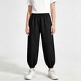 thumbnail image 5 of VEKDONE Toddler Boys Girls Joggers Kids Elastic Waist Baggy Sweatpants Breathable Relaxed Fit Everyday Casual School Play Bottoms, 5 of 9