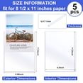 thumbnail image 2 of Teling 5 Pcs 8 1/2" x 11" Rigid Print Protectors Clear Rigid Sleeve Plastic Paper Page Protectors Clear Sheet Protectors Photo Plastic Sleeve Hard Plastic Document Holder Birth Certificate Protector, 2 of 6