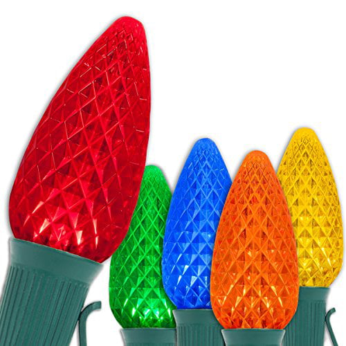Faceted Multicolor Christmas Lights promotional