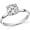 14K White Gold, variant on 14K White Gold 4 Carat IGI Certified Lab Grown Solitaire Round 4 Prong Cut Diamond Engagement Ring (F-G Color, VS1-VS2 Clarity)