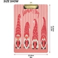 thumbnail image 2 of FMSHPON Gnomes Hold Pink HeartsLove Clipboard Hardboard Wood Nursing Clip Board and Pull for Standard A4 Letter 13x9 inches, 2 of 7
