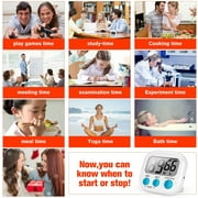 2 Pack Kitchen Timer, Magnetic Digital Timers Loud Alarm Kitchen Timers for Cooking, Upgrade Silent Classroom Timer for Kids (not excluding battery)