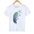thumbnail image 3 of Fridja T-shirt Décontracté à Manches Courtes et Col Rond pour Femmes, Motif Uni Imprimé, 3 of 7