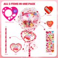 thumbnail image 3 of Set de papelería POPGIFTU para el día de San Valentín, 28 unidades para niños con piruleta, 3 of 9