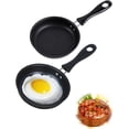 thumbnail image 1 of Mini Frying Pan Mini Omelette Pan Mini Non Stick Frying Pan 12cm Mini Frying Pan Non Stick Coating Omelette Pan with Insulated Safety Handle for Frying Eggs, Steaks 2 Pieces, 1 of 8
