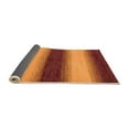 thumbnail image 2 of Ahgly Company Indoor Square Abstract Orange Modern Area Rugs, 6' Square, 2 of 4