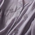 thumbnail image 6 of Bovemsi Women's Ramie Embroidered Blouse – Vintage Bohemian Linen Shirt for Spring/Summer, Purple, L, 6 of 6