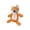 A003- Orange, variant on Dog Pet Toys, Crinkle Dog Toys, Squeaky Plush Toys, Soft Dog Toys, Orange Fox Stuffed Plush, 10X8 in Textured No-Stuffing Design for Puppy Playtime, Calming Chewing and Daily