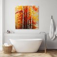 thumbnail image 2 of Wall Art Prints, Autumn Yellow Leaves Framed Canvas Prints for Bedroom Living Room Bathroom Office, Fall Natural Forest Branch Watercolor Gallery Wrap Wall Art Poster for Gifts Home Decor 28"x28", 2 of 9