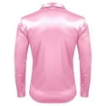 thumbnail image 5 of Dpytoraw Men Glossy 70 Vintage Disco Long Sleeve Shirt Casual Men Long Sleeve Top, 5 of 5
