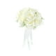 thumbnail image 4 of Ramo de rosas artificiales, ramo de novia con cinta de seda, de novia para decoración de aniversario de boda., 4 of 9