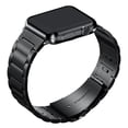 thumbnail image 2 of LEIXIUER Stainless Steel Metal Link Band for Apple Watch Bands 45mm 44mm 49mm 41mm 40mm 38mm 42mm for Women Men, Adjustable Butterfly Buckle Replacement Wristbands iWatch Series Ultra 8 7 6 5 4 3 2 1, 2 of 5