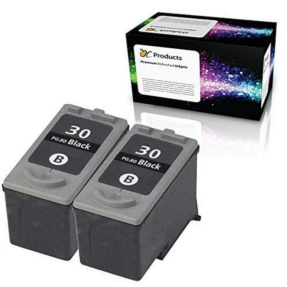 OCProducts Compatible Ink Cartridge Replacement for Canon PG-30 for PIXMA iP2600 MX310 MX300 MP470 MP210 MP190 MP140 Printers (2 Black)