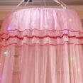 thumbnail image 2 of URMAGIC Clearance Princess Dome Mosquito Net Mesh Bed Canopy with LED Light Strip Bedroom Luxury Bed Tent for Adult/Girls/Teens/Baby Crib Bed, 2 of 9