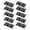 Black, variant on VMWMSSR 10Pcs Double Slot Self Adhesive Cable Clips, No Drill Outdoor String Light Wire Organizer Hooks, Waterproof Wall Mount Wire Management Holder For Patio Fairy Lights(Black-10PCS)
