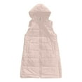 thumbnail image 6 of Gaexia Vest for Women Long,Winter Down Vest Insulated Warm Sleeveless Hooded Coat With Front Button Closure Zipper Outerwear for Cold Weather, 6 of 6