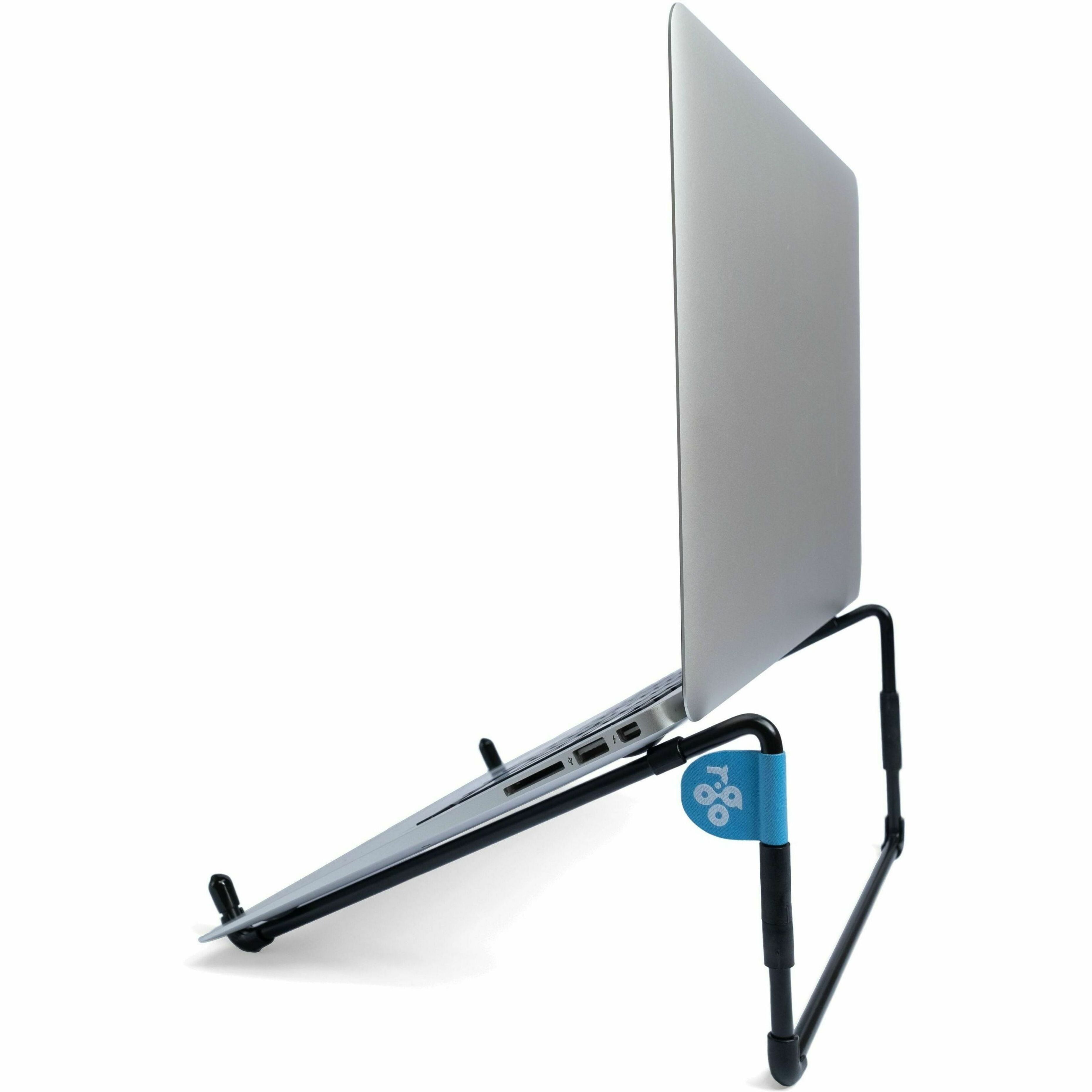 R-Go RGOSC015BL Steel Travel Laptop Stand - Black