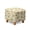 Daisy Honeycomb Bee Print Beige, variant on SCRAWLGOD Wolf Butterfly Starry Sky Print Violet Ottoman Cover, Soft Square Footstool Cushion with Non Slip Bottom Thick Furniture Protection Universal Fit for Most Footrest Sofa