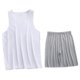 thumbnail image 1 of Conjunto de Camiseta de los Hombres, Moda Casual Color Sólido Cuello en V Alta Elasticidad Deportes para el Desgaste Al Aire Libre, la Humedad Wicking Atuendo Atlético, 1 of 3
