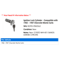 thumbnail image 2 of Ignition Lock Cylinder - Compatible with 1982 - 1987 Chevy Monte Carlo 1983 1984 1985 1986, 2 of 2
