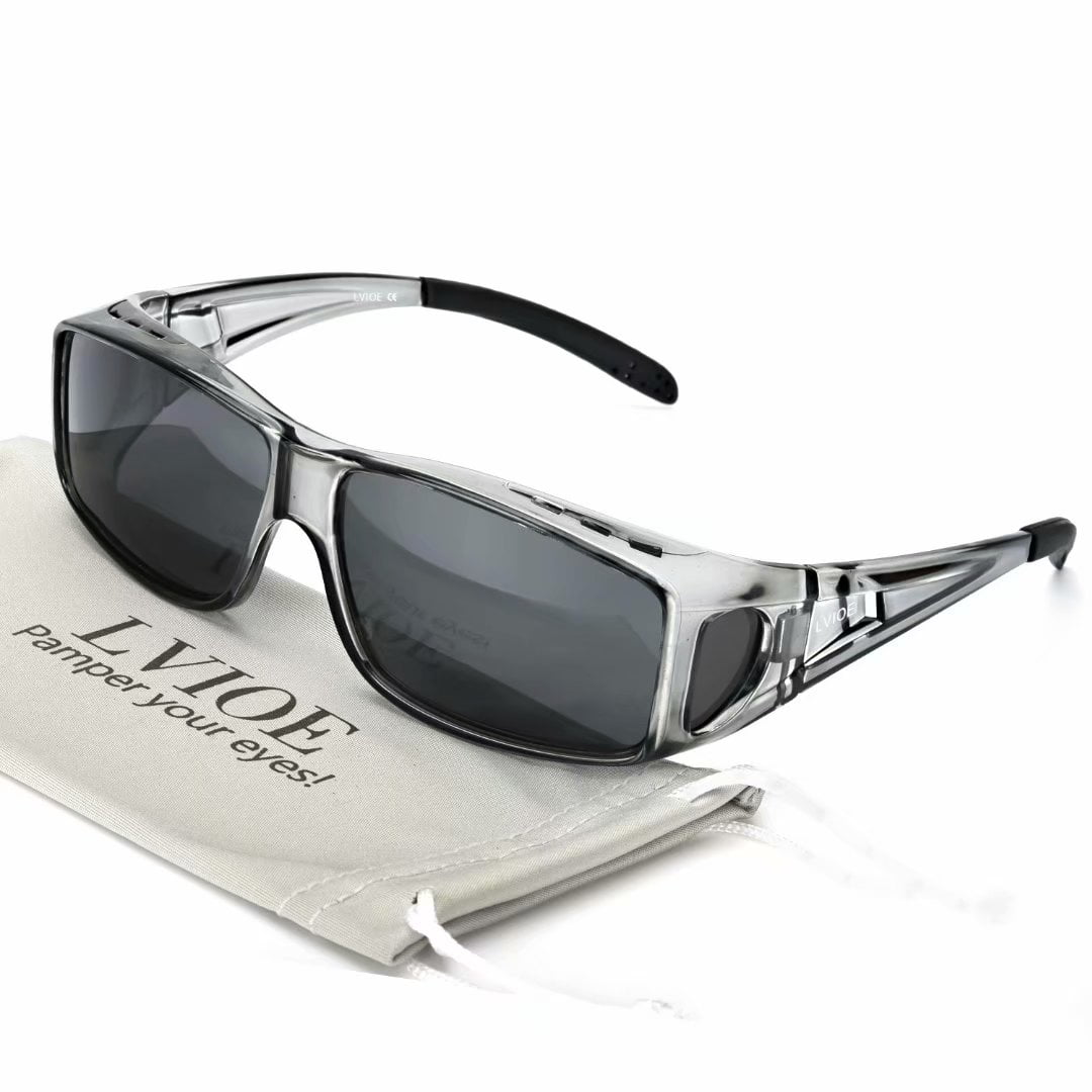 OTG Fit Over Glasses Oval Polarized Lens Sunglasses 100% UV Protection 