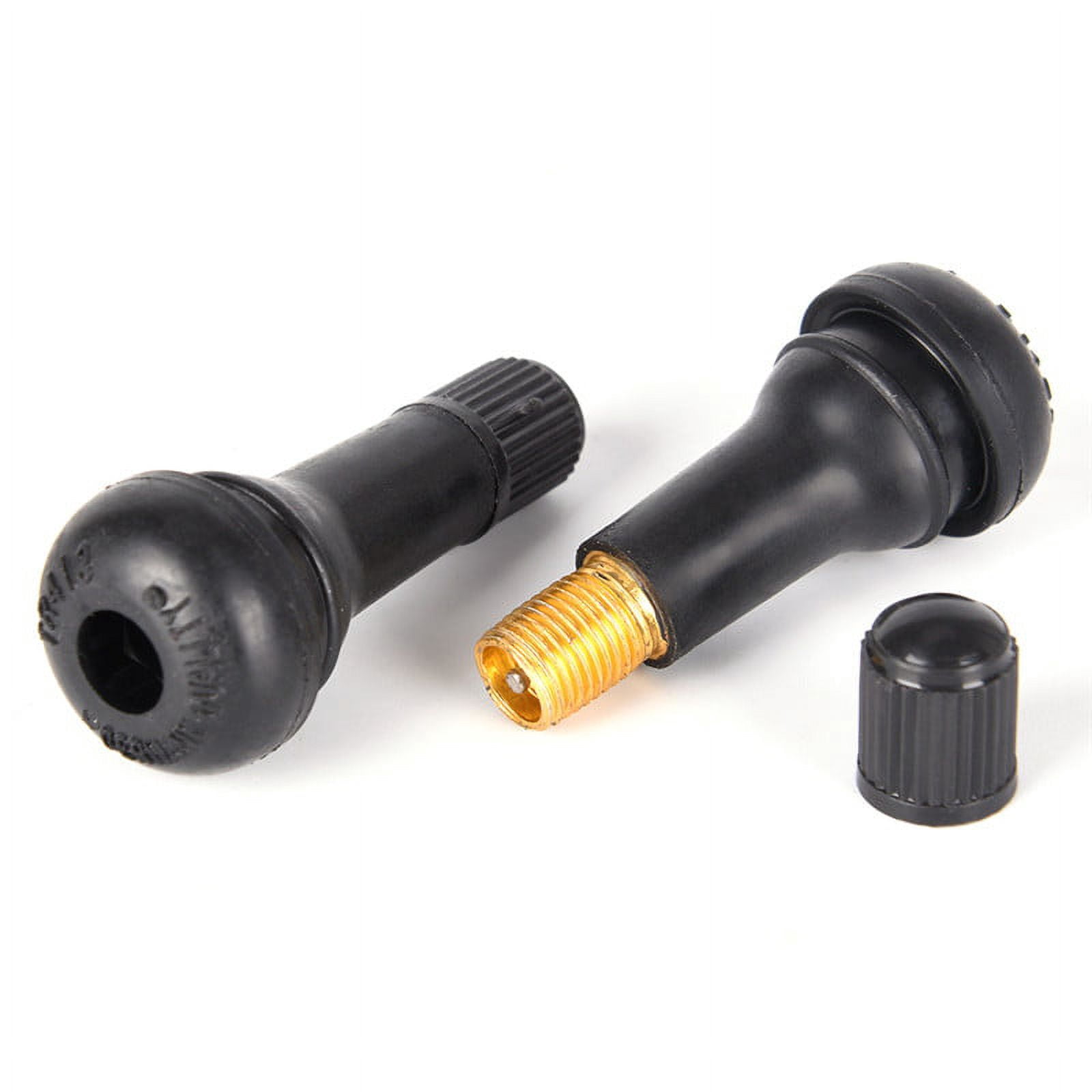 5PCs/set  Tubeless Car Wheel Tire Valve Stems with Caps Tyre Rubber Valves Dust Black
