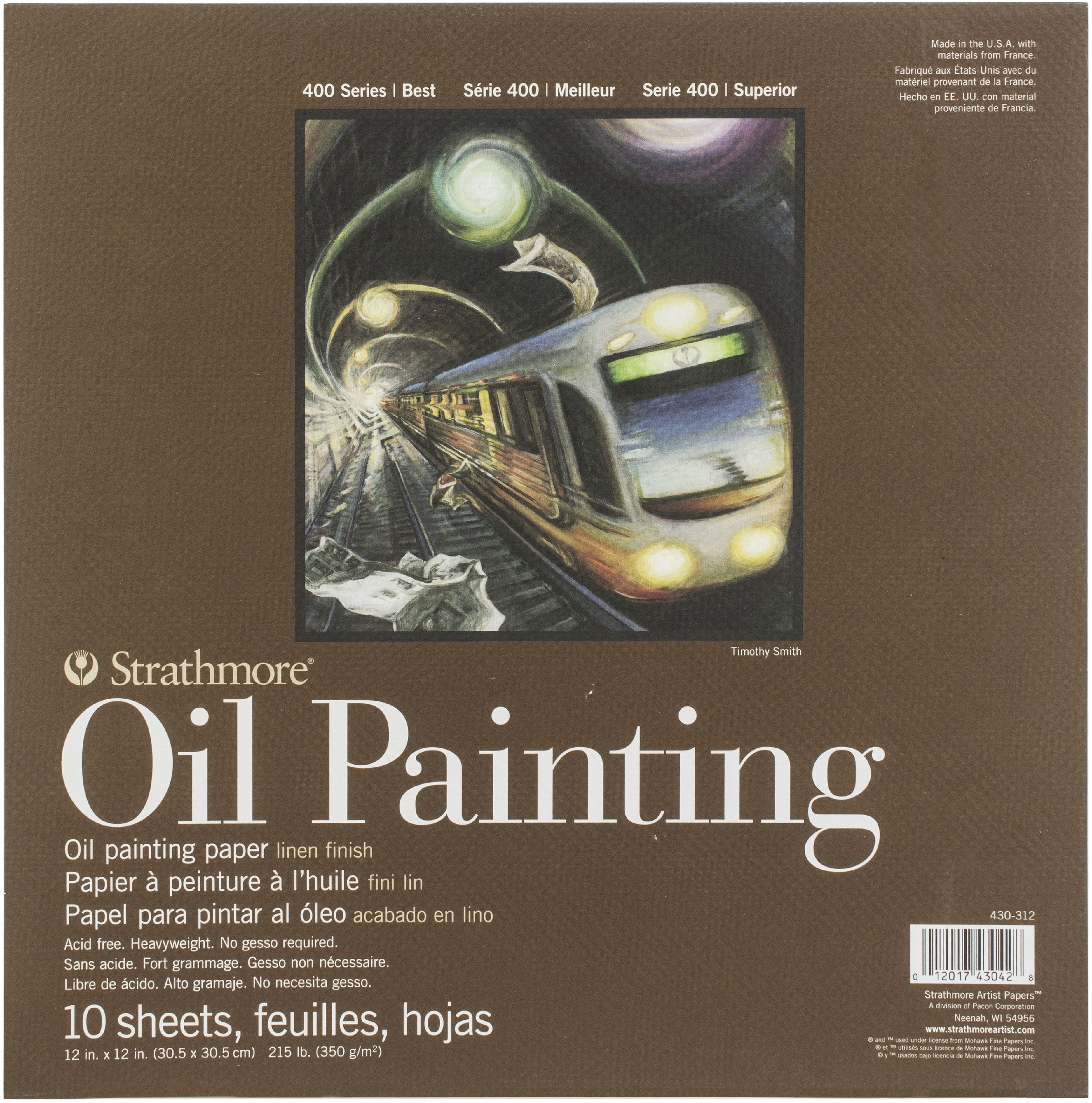 Strathmore Oil Painting Paper Pad, 400 Series, 12" x 12"