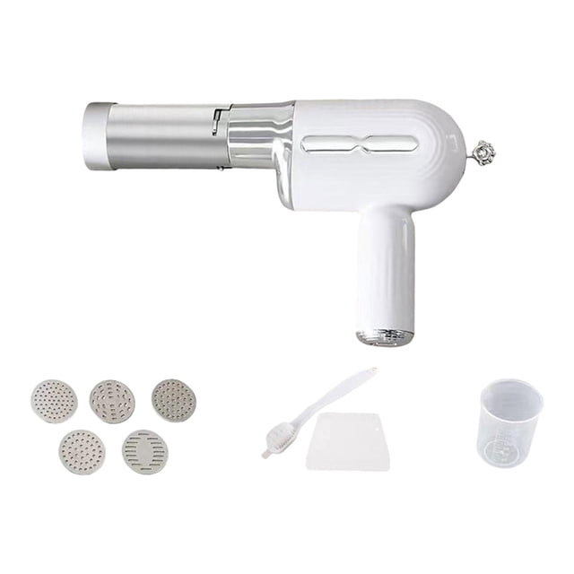 Máquina eléctrica para hacer fideos, máquina para pasta, prensa automática de masa, herramienta de cocina, máquina para hacer pasta, máquina de pasta inalámbrica para la cocina del blanco