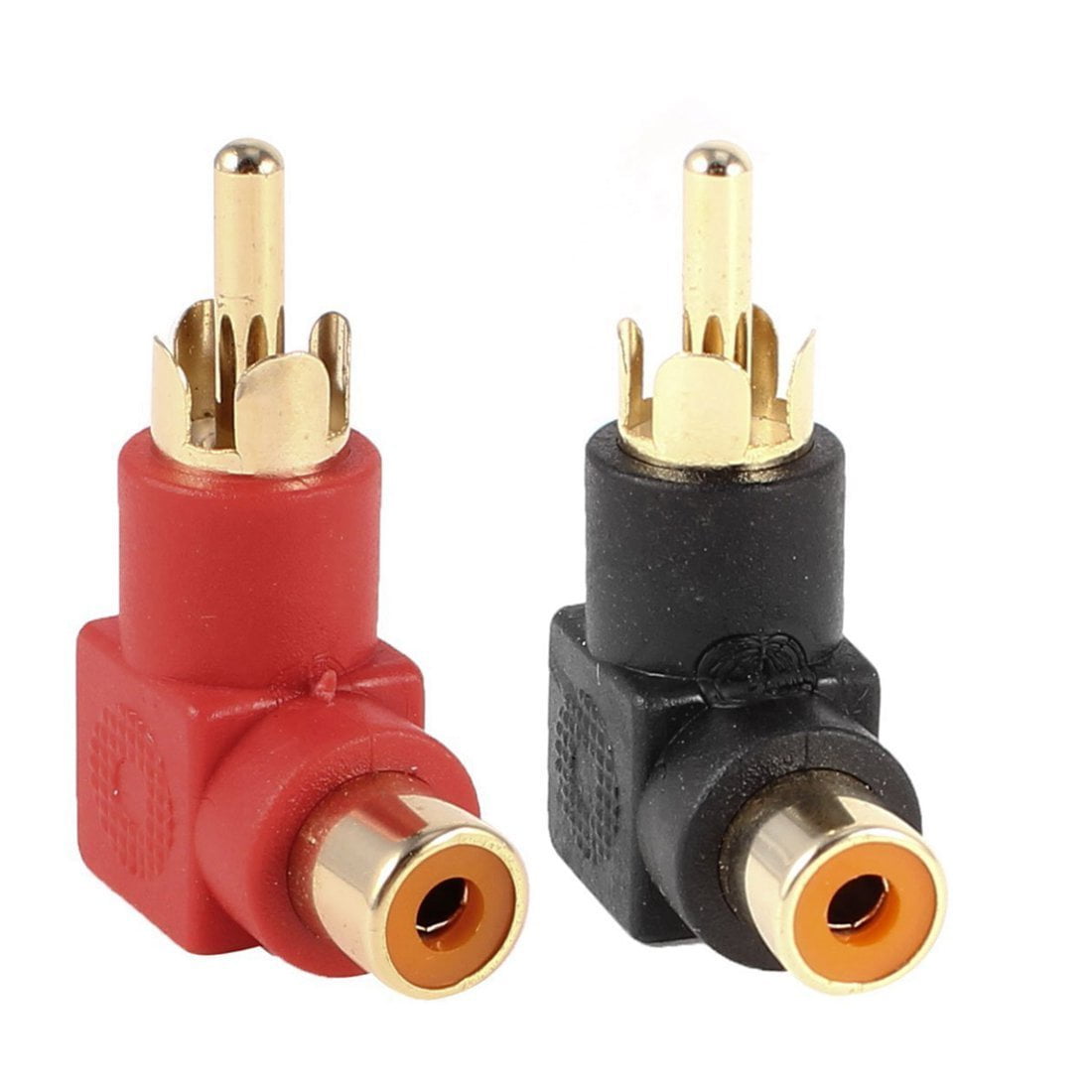 DCFun RCA Right Angle Adapter 90 Degree Right Angle Female to Male