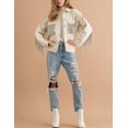 thumbnail image 5 of Veste en Jean à Franges avec Strass pour Femmes - Veste en Jean Décontractée à Manches Longues avec Franges, Cadeau Spécial, 5 of 5