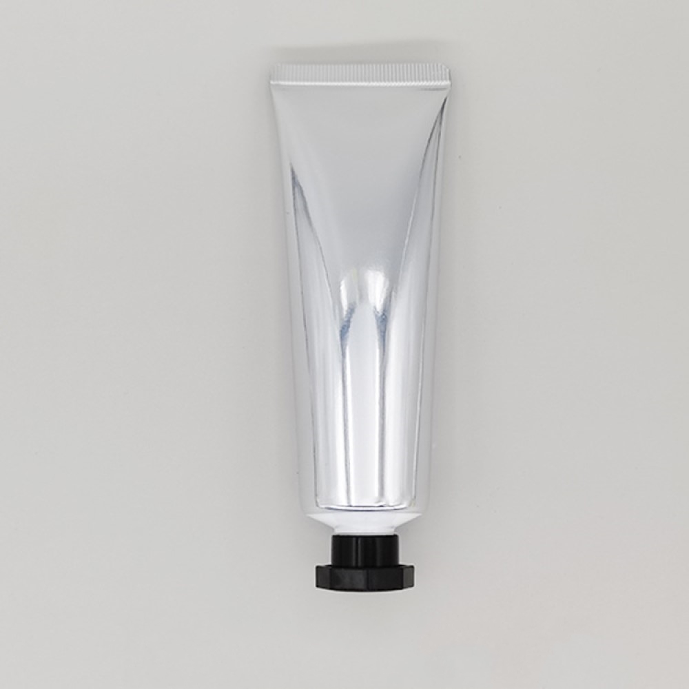 Aspire 4 Pack 3.4 oz/100 ml Silver Aluminum Cosmetic Soft Tubes with Twist Cap Cream Packaging