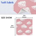 thumbnail image 5 of Napkin Satin Napkin 20*20Inchx1 Kitchen Towel Dinner Plate Towel Decorative Towel Napkin Tea Towel Suitable For Kitchen Table Pink White Cloud, 5 of 8