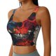 thumbnail image 2 of Balery Abstract Colorful Skull Art Sujetadores deportivos con espalda cruzada para mujer, acolchados, sin costuras, de alto impacto, ideales para yoga, gimnasio, entrenamiento y fitness.-Large, 2 of 8