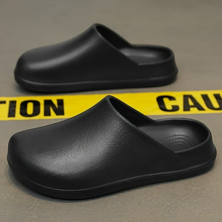 

Men s Rhino Style Solid Colour Comfy Non Slip Soft Sole EVA Slippers Out Breathable Clogs For Men s Outdoor Activities