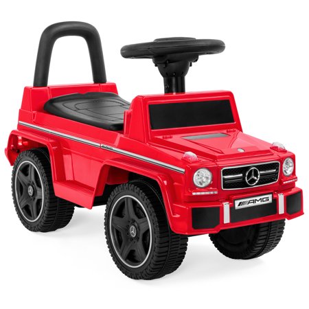 Best Choice Products Kids Toddler Luxury Mercedes G63 Convertible Cruiser Foot-to-Floor Ride-On Push Car Toy Buggy for Indoor/Outdoor Play w/ Steering Wheel, Push Handle, Honking Horn - (Best Buggy For Toddler)