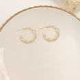 thumbnail image 6 of Twisted Rope Round C Shape Acrylic Earrings Colorful Hoop Trendy Chunky Cute Candy Earrings Jewelry for Women, 6 of 14