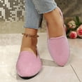 thumbnail image 6 of Pink Ladies Breathable Cloth Flat Shoes Solid Color Slip On Round Toe Casual 2026 Summer Lightweight Comfortable Trendy Daily Walk, 6 of 9