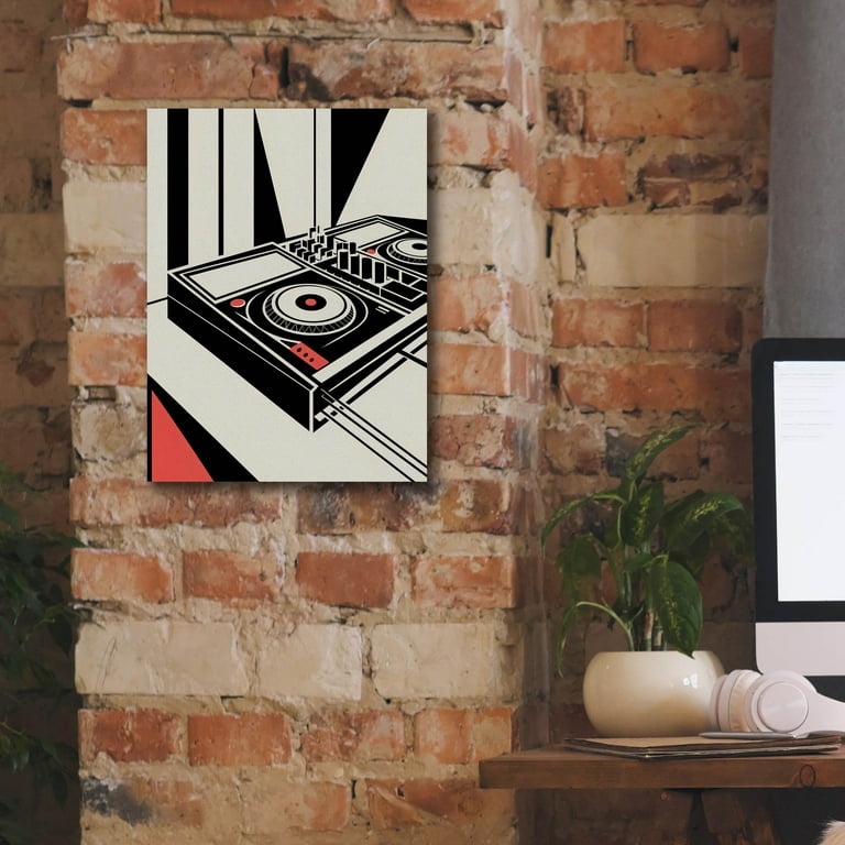 Epic Graffiti 'Bauhaus Dj Mixer' by Andreas Magnusson Canvas Wall