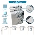 thumbnail image 6 of Blue Teal Eucalyptus Cotton Linen Rectangle Table Runners 13"x48", Weeping Botanical Leaf Watercolor Coffee Table Runner Dresser Scarves Luxury Table Runners for Wedding Party Banquet Dinner Decor, 6 of 8