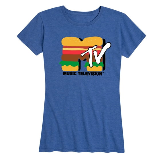 MTV - Burger MTV Logo - Women's Short Sleeve Graphic T-Shirt